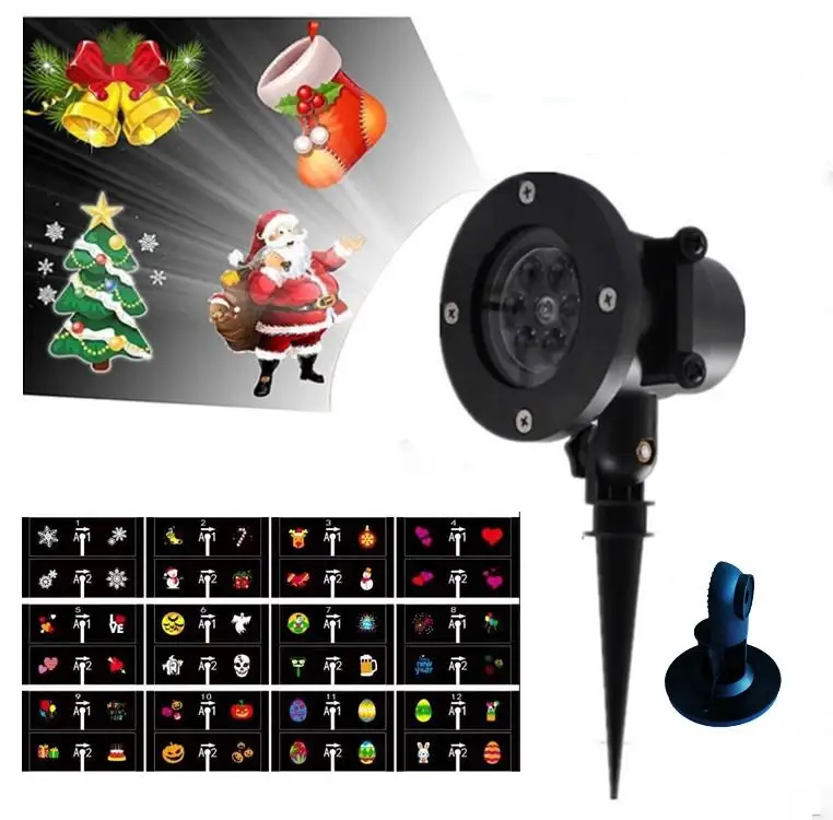 Wholesale Outdoor Garden Laser Light Projector Decoration Lights Waterproof Snowflake Christmas Halloween Laser Projector