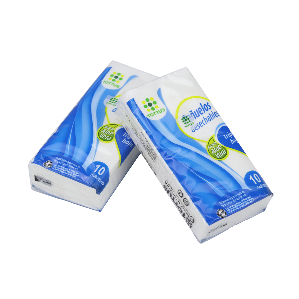 Printed plastic bag soft pack facial tissue Wallet Tissue Pocket tissue paper