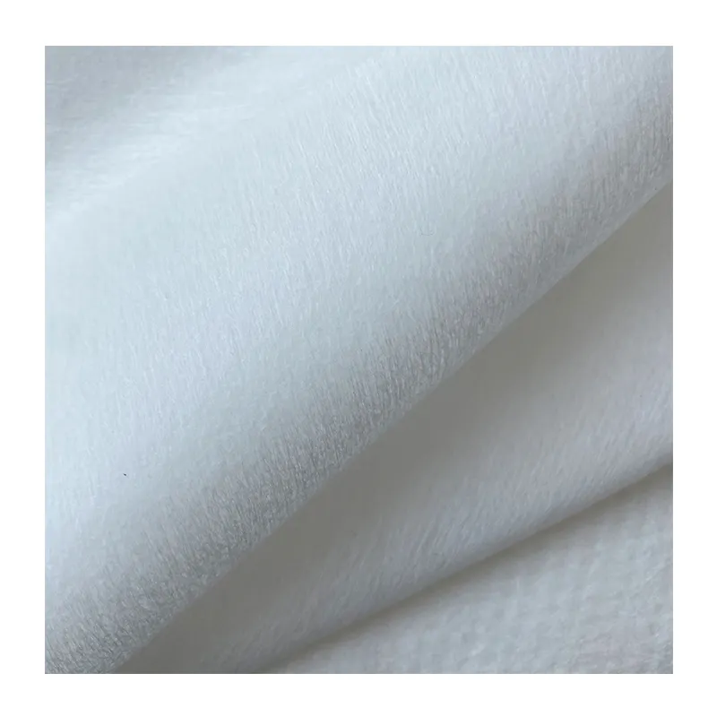 100% viscose 80gsm Cross Plain Spunlace Nonwoven Fabric For Hygiene dry towels