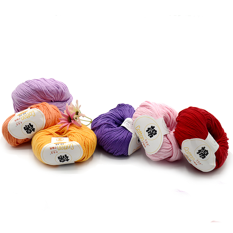High Quality 50G PURE COTTON YARN HAND KNITTING YARN COTTON CROCHET