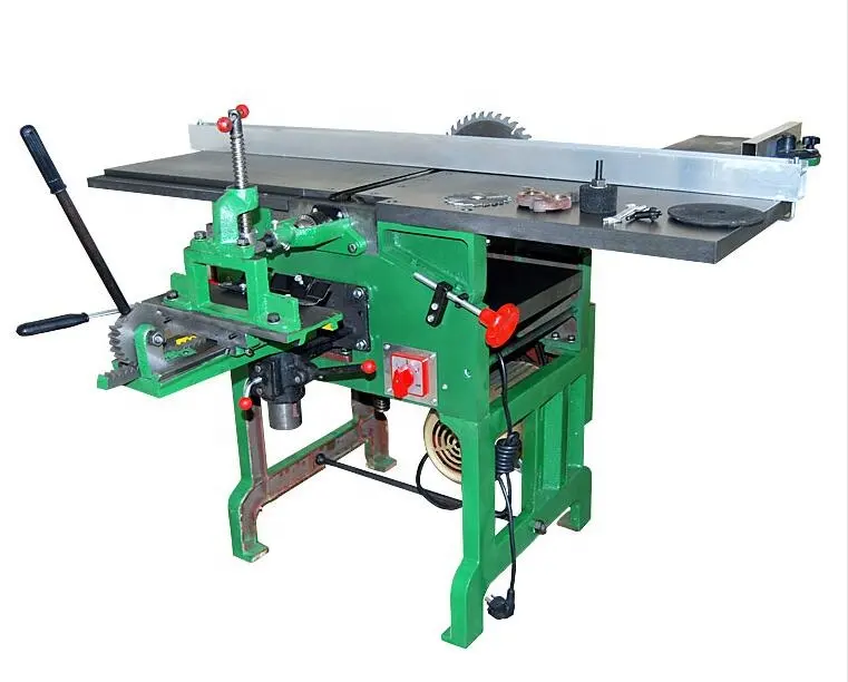 wood planer and thicknesser with mortise jointer table multi functional combined woodworking machine MB120