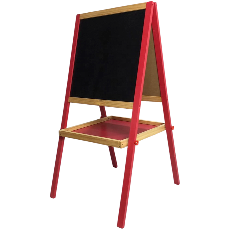 Double side painting blackboard toy kids drawing wooden magnetic children easel