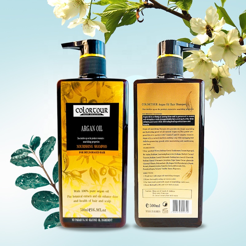 Custom Logo Shampoo China Private Label Herbal Natural Organic Argan Oil Hair Shampoo