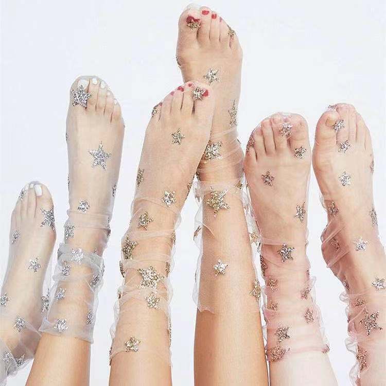 Заводские прозрачные сексуальные шелковые носки calcetines sexy