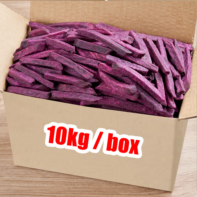 OEM wholesale whole box VF Purple Potato Chips fries crisp snacks dehydrated Crispy dried fruit vegetables