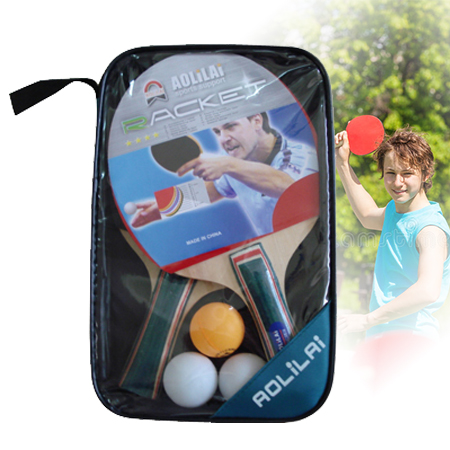 Promotional Raqueta de tenis de mesa Table Tennis Racket With Bag Balls Sport Training Custom PingPong Paddle