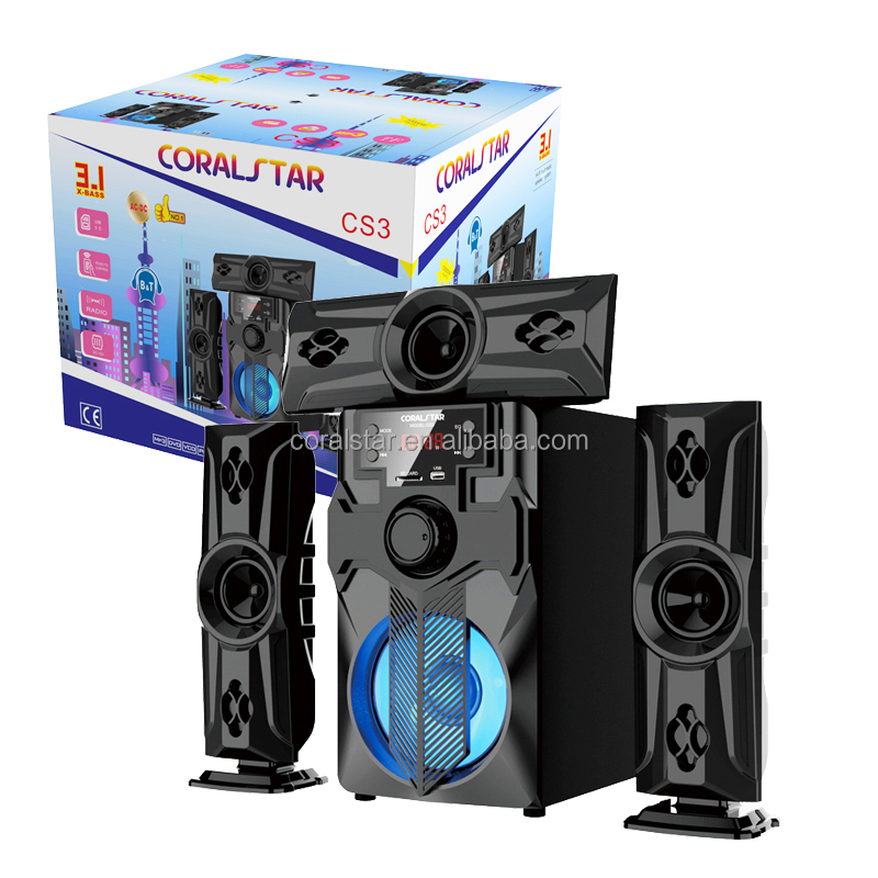 Guangzhou Coralstar Professional 3.1 USB SD FM DVD Home Theater System Subwoofer Speaker