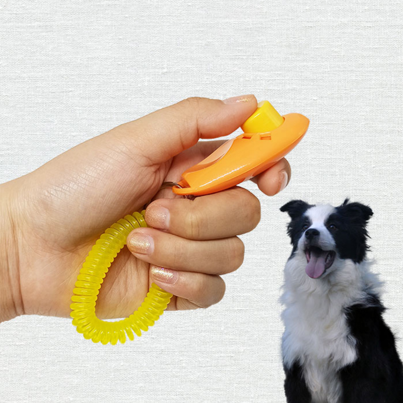 Manufacturer Wholesale Multi-Colors Sound Stop Barking Training Whistle Round Dog Clicker