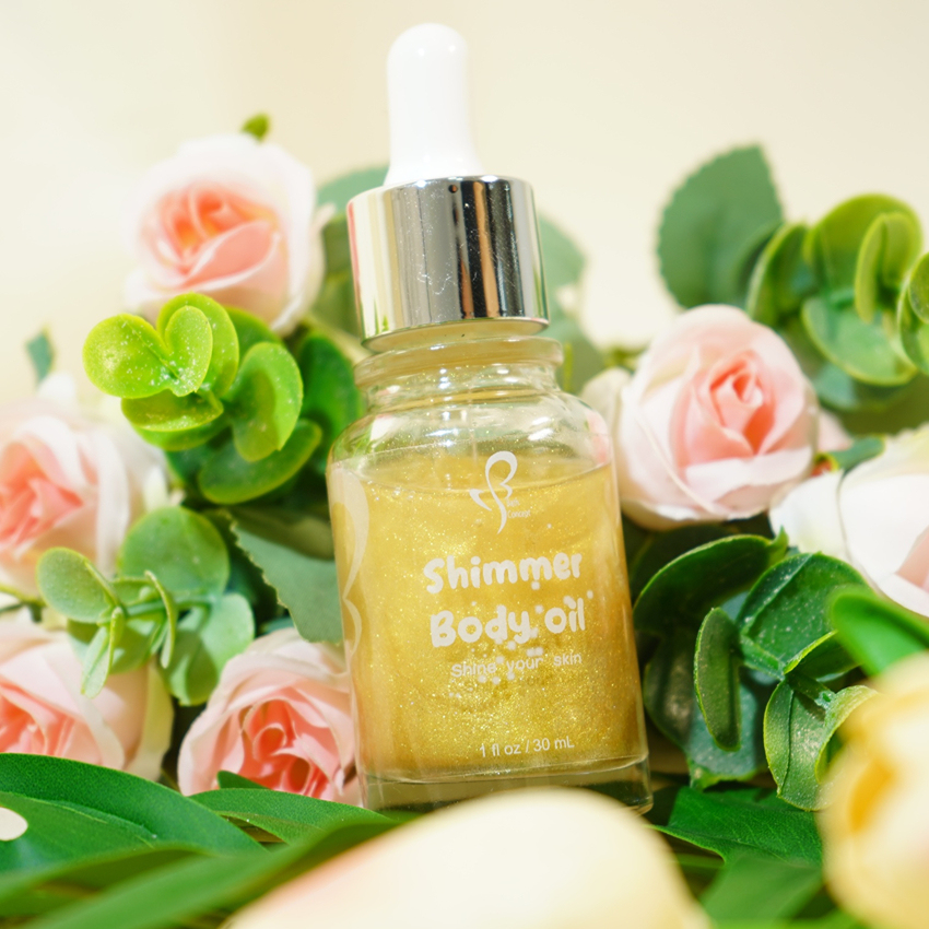 Shimmer Body Oil Sunless Glitter Private Label Hot Sale Natural ODM/OEM Body Glitter Oil