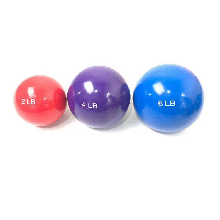 Smooth Toning Ball soft weighted sand medicine ball Yoga fitness Pilates ball 10 cm