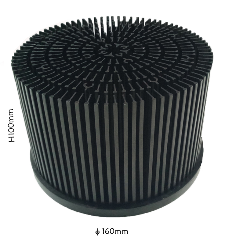 Good Heat Dissipation Effect Aluminum Fin Style Led Cob Heatsink 100W For Cxb3590