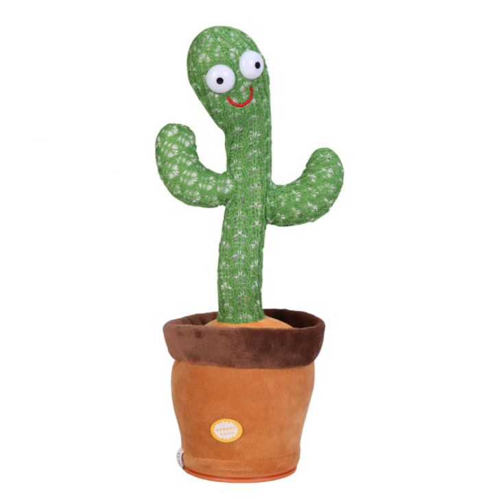 Electric cactus bailarin dancing cactus can sing 120 songs repeat words and light
