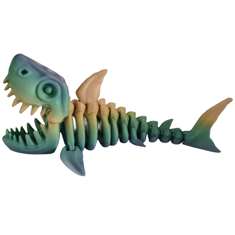 Custom High Quality Discount Price Rapid Prototype 3d Printing Service Pla 3d Printing Decorating Shark Bones Toys