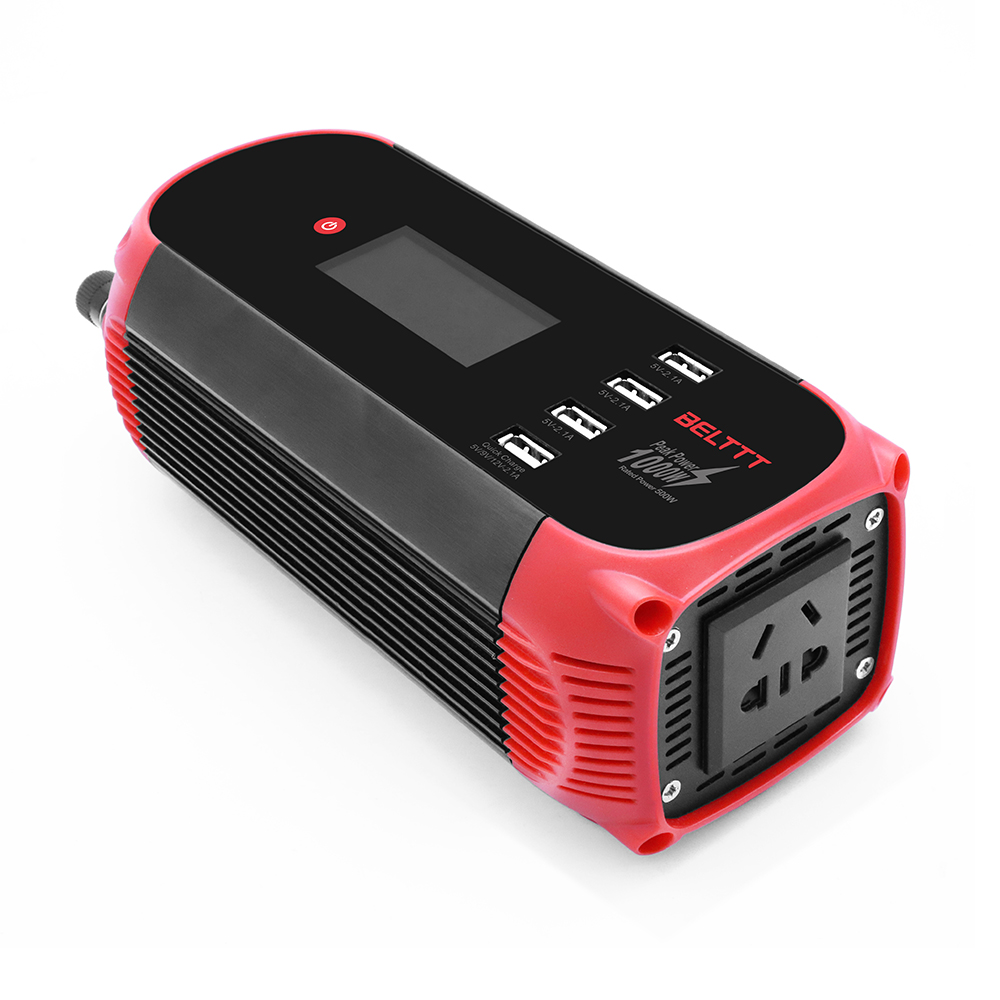 BELTTT 500w 12v to 220v car power inverter with lcd display