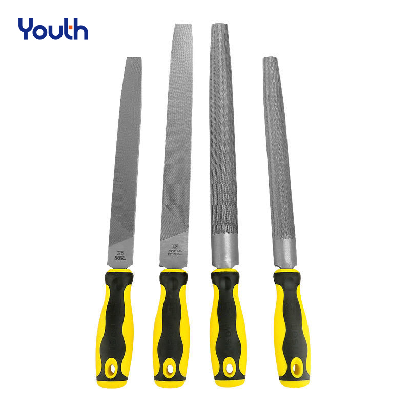Youth Engineer Metal File 8 Inch 200mm Soft Grip Assorted Half Round Flat SquareTriangle Round Metal File