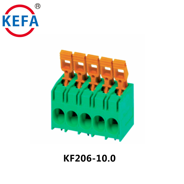 KEFA KF206-10.0 PCB пружинной проволоки электрические Китай новый дизайн пружины клеммной колодки разъемы