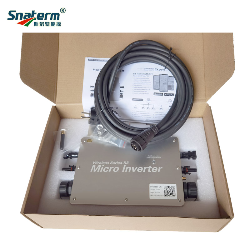 Микро-inverter700W 800W 600W Стенд с помощью Wi-Fi солнечная система по сетке Смарт со слежением за максимальной точкой мощности, Diy солнечная панель с одобрено немецкой электротехнической асоциацией ВВК микро-инвертор