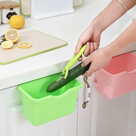 Бесплатная доставка, Лидер продаж, пластиковая кухонная корзина для мусора, портативное мусорное ведро, мобильное мусорное ведро, корзина для бумаги