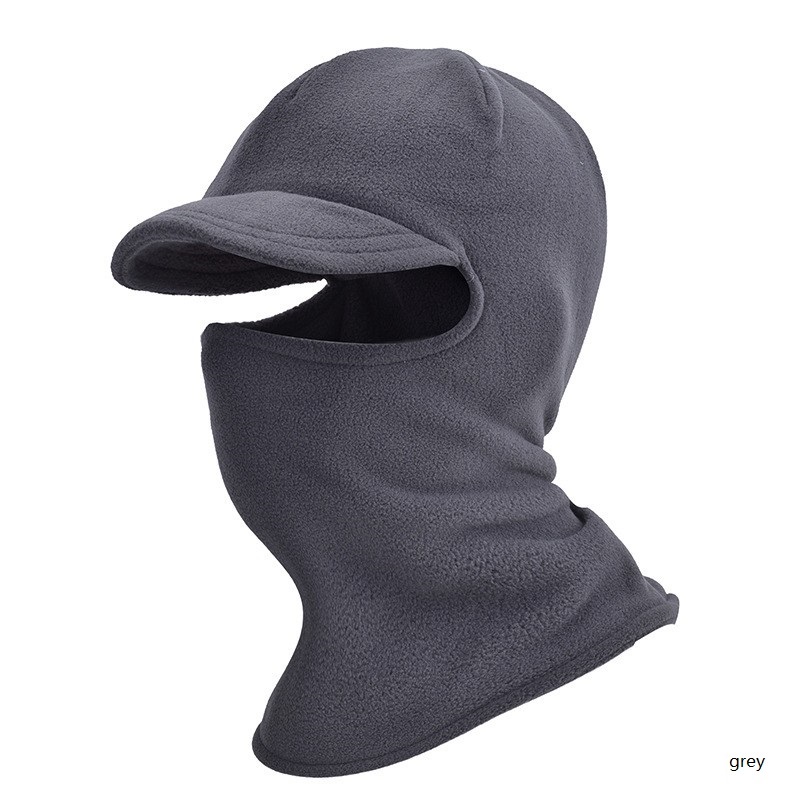 Low Moq Winter fleece Cycling Head Wear Breathable Bike Sports Full Face Cover With Windproof Brim