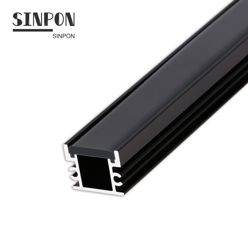 Manufacturer Custom Anodized White Color Aluminum Extrusion Channel With Transparent Cover For Led Display Strip Lights