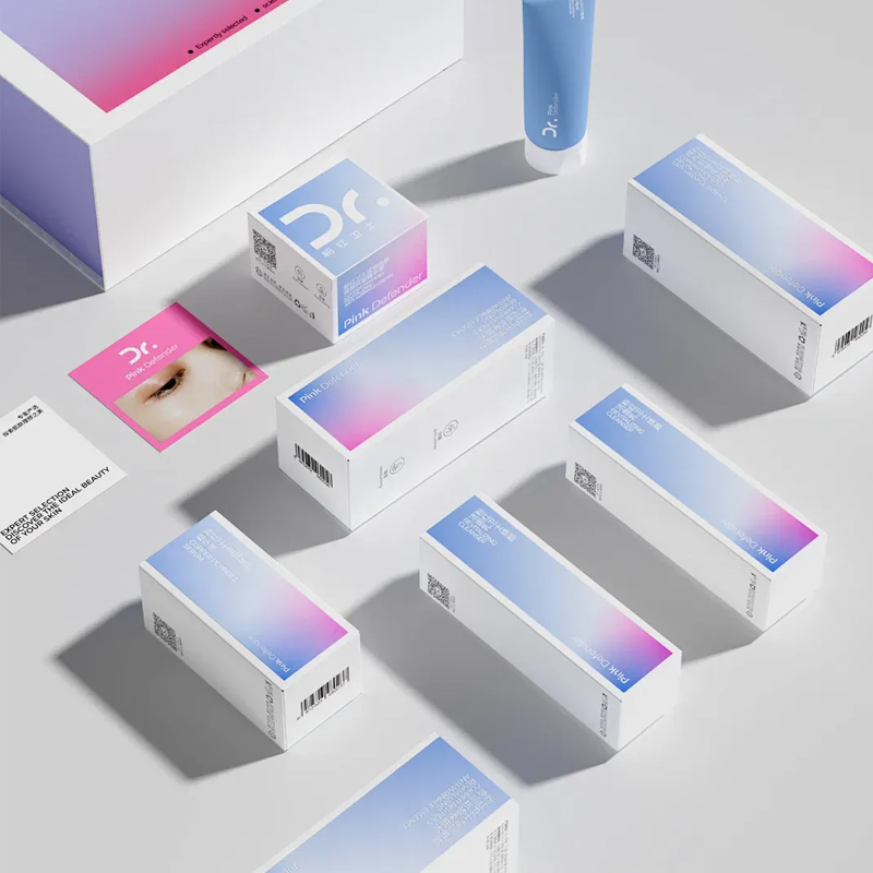 custom logo luxury Card Box Cosmetic Packaging Cosmetic Coated Paper Boxes Recyclable Card packaging boxes for small business