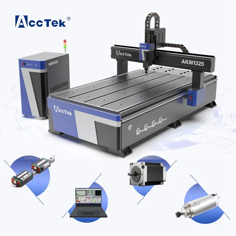 AccTek Multi Function 3d CNC Router Machinery Woodworking 3 Axis 1325 CNC Router Price