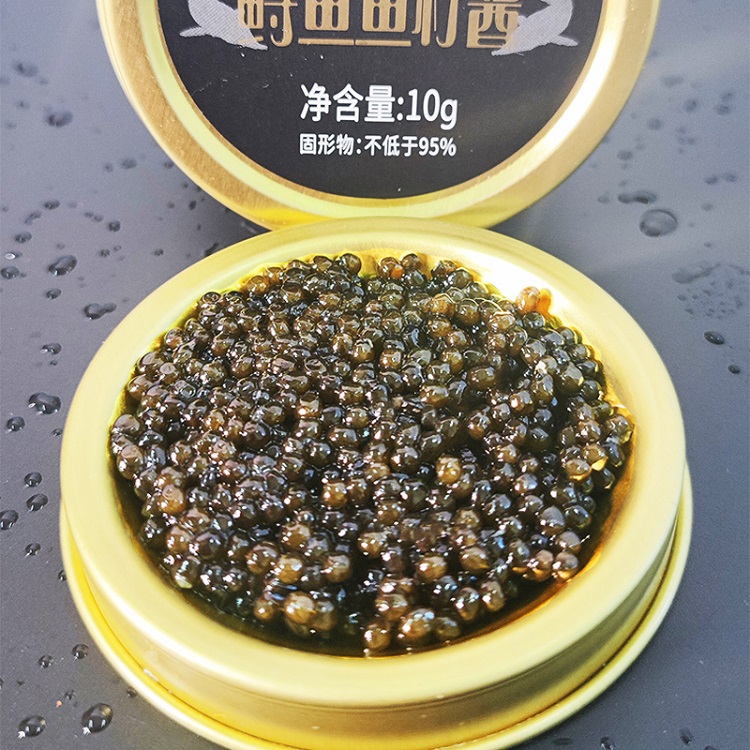 Черная икра Gaishi 10 г, икра осетриума, русская Икра осетриума в олове