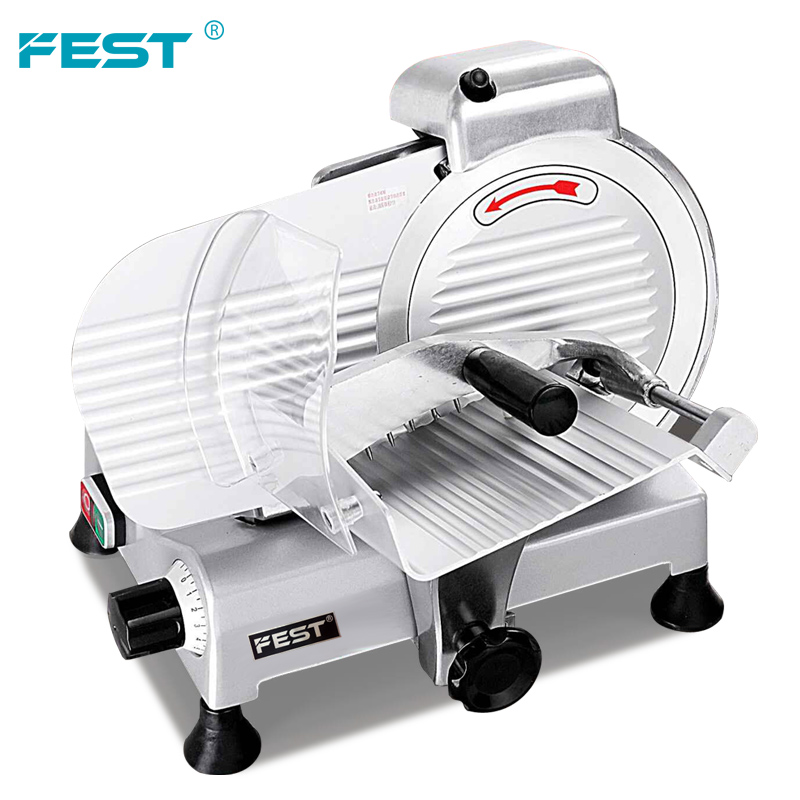 FEST Frozen Meet 9 inch Semi-automatic Mini Meat Cutting Machine Home Commercial chicken bacon slicer Kitchen Food Slice Machine