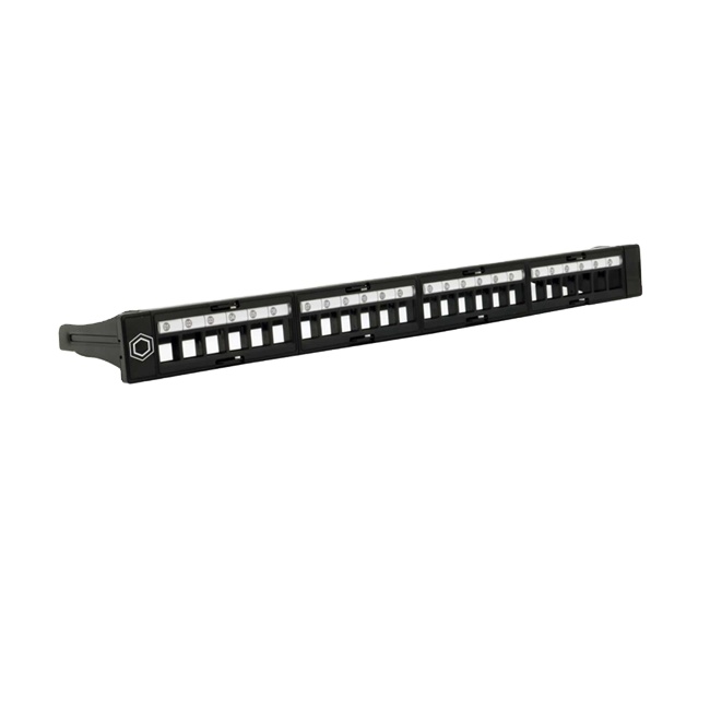 Патч-панель на 24 порта для серверной стойки, линейная панель 1U high CAT6, 24 порта RJ45