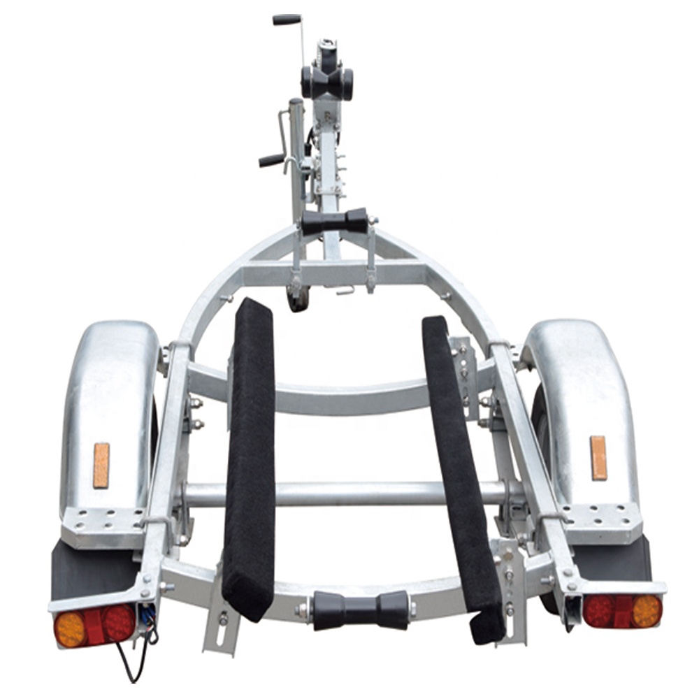 Motorboat trailer Yacht steel bunk boat trailer