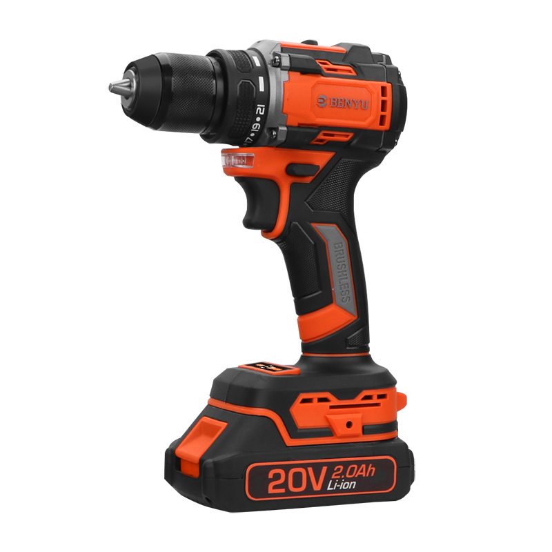 BENYU Brand Cordless drills DZ1008/20V 10mm Battery drill Brushless HIGH TORQUE 50N.m Bruless Motor