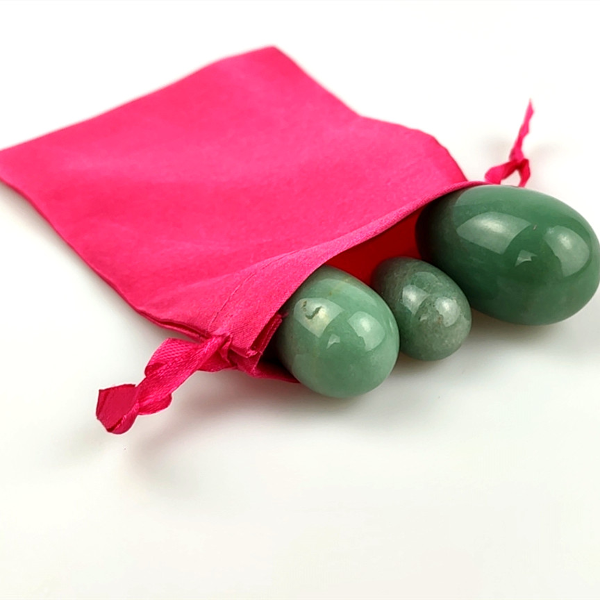 3 pcs / set violet jade yoni eggs for kegel vaginal exercise