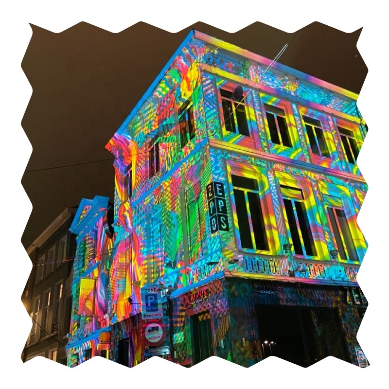 Architectural projection, creative 3D projection animation manufacturer, mapping, large wall projection