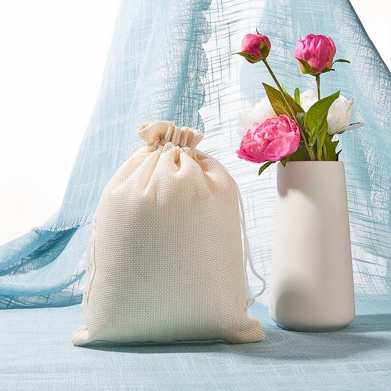 Sackcloth drawstring маленькая ткань кофе в зернах Конопля экологически чистые риса и вина мешок