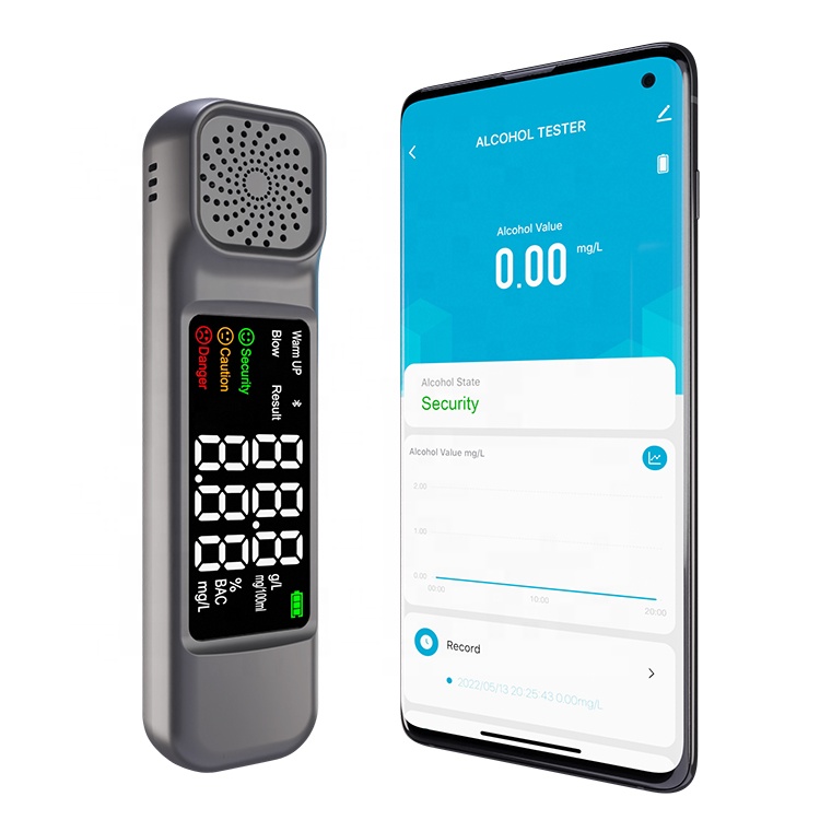 Цифровой алкотестер с поддержкой Bluetooth, Тестер дыхания, анализатор дыхания, анализатор алкоголя с поддержкой Bluetooth и приложения Tuya для Японии