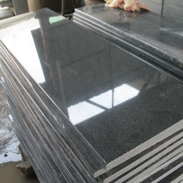 China Most Popular G654 Dark Grey Granite For Flooring Tiles Paving Stone Customized Size