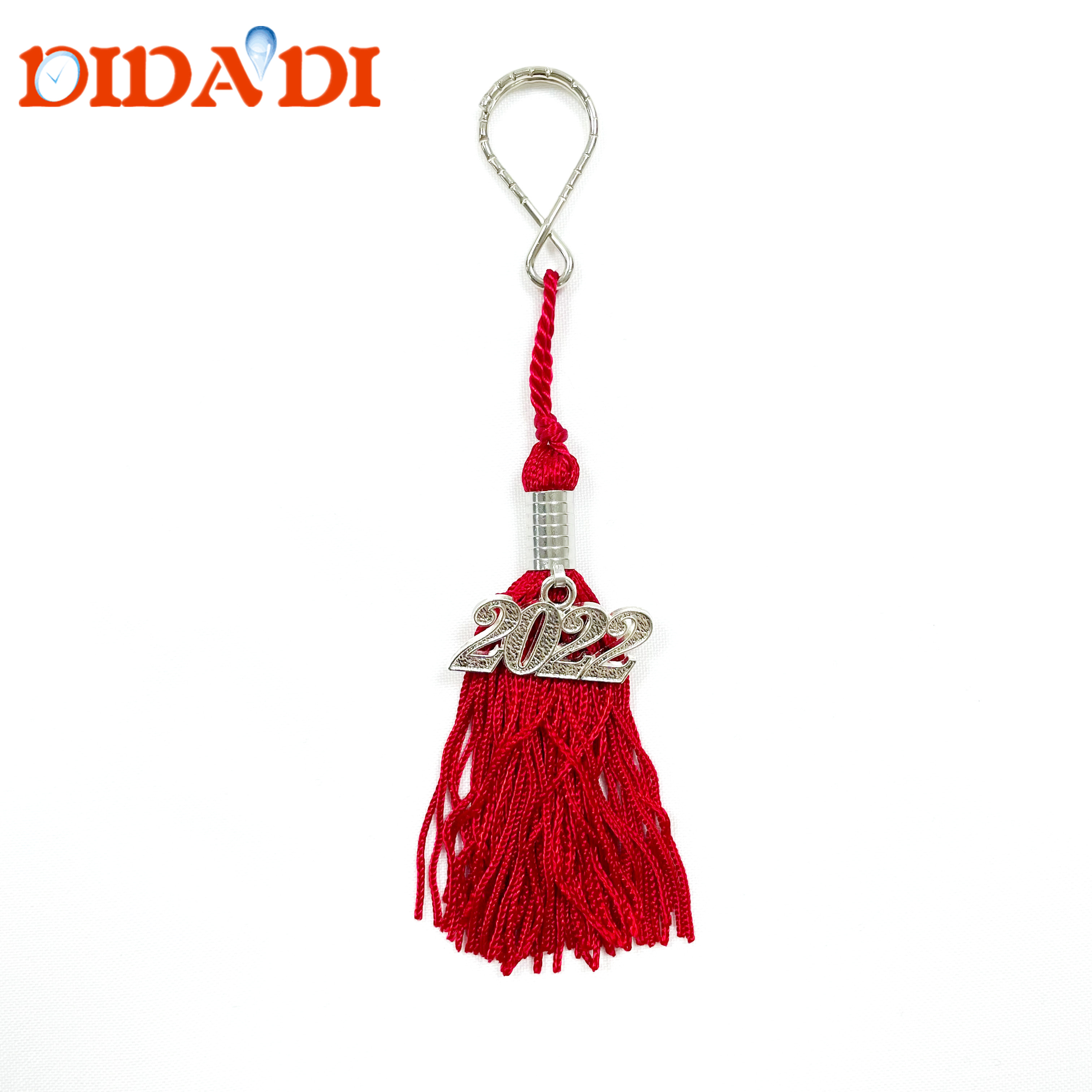 2022 key tassel with silver ring and charm