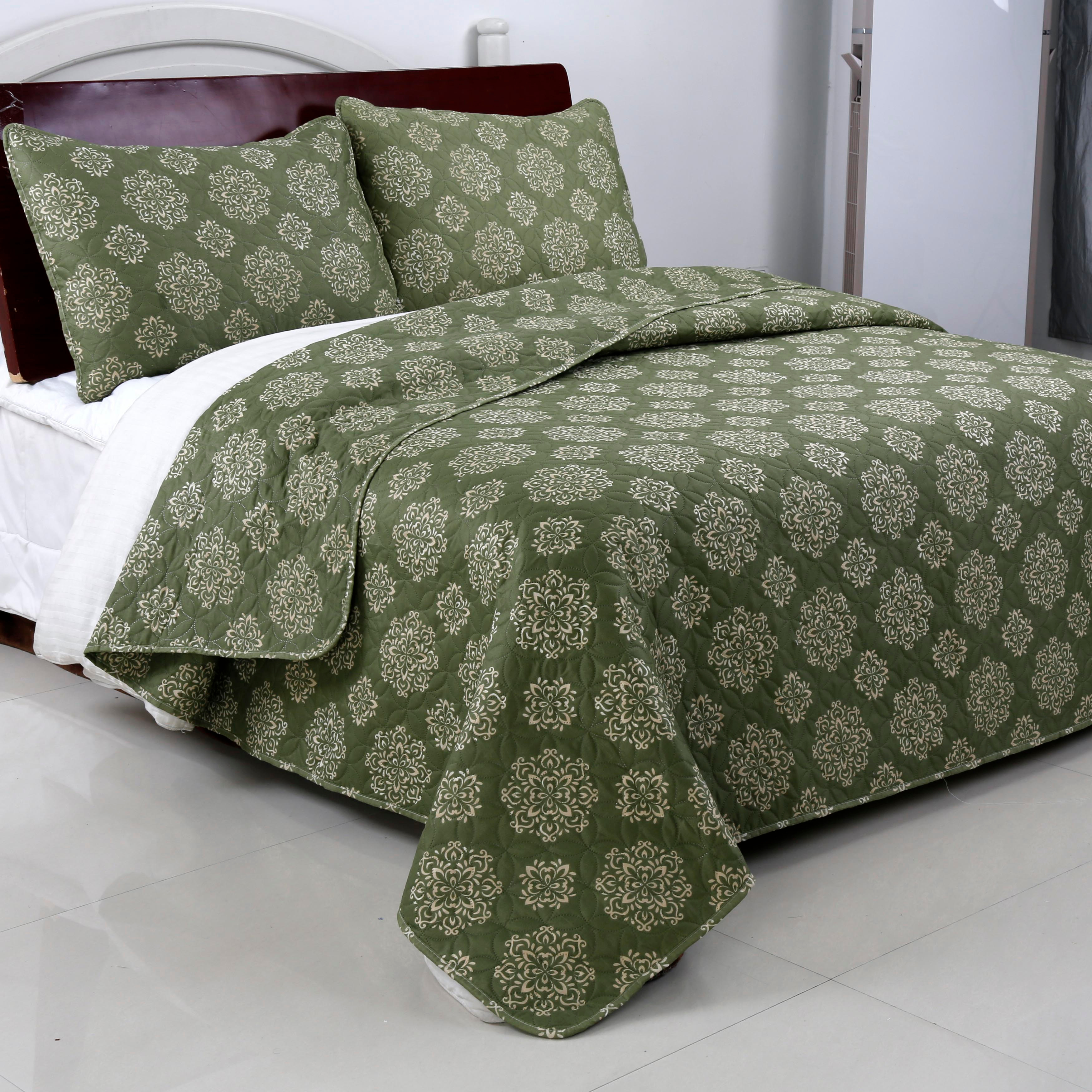 Floral Design Printed Polyester Bed Cover Set, Lightweight, Jacquard Bedspread и Coverlets, Luxury, High Quality, wholesale