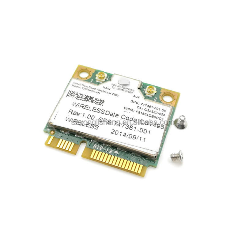 Беспроводная карта, Двухдиапазонная Беспроводная-N 7260 7260HMW A Half Mini Pci-e 300 Мбит/с Wifi + 4,0 Wlan-карта для ноутбука
