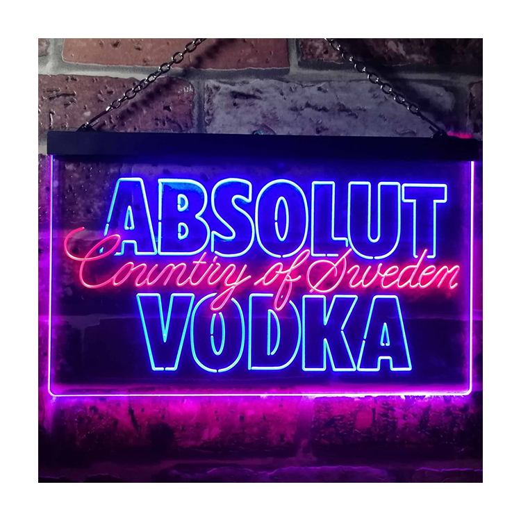 1000mm*350mm laser engraving acrylic led edge lit rgb sign base