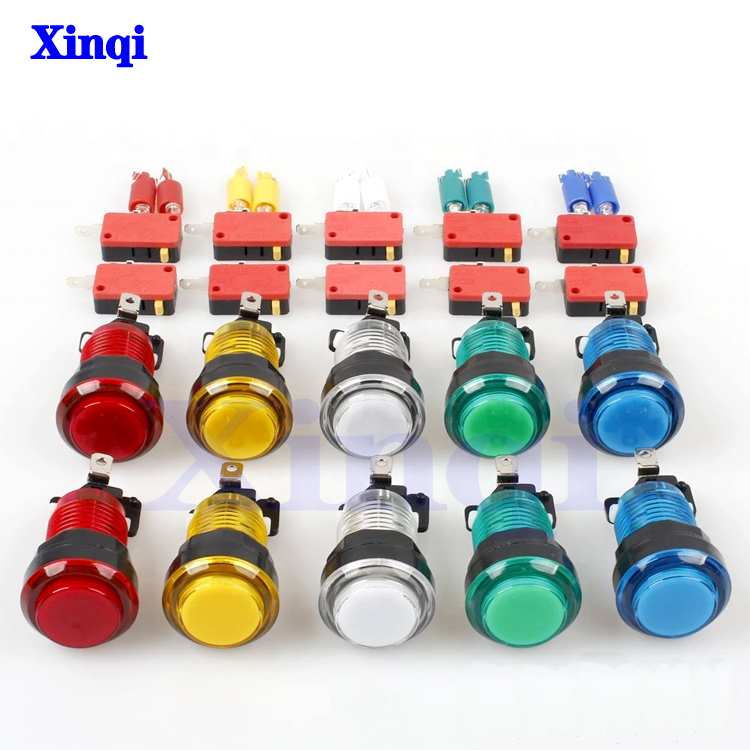 SILVER / BRASS ALLOY CONTACTS Switch Snap Action Switch 2 Feet With Chip For Arcade Joysticks Games Machine Pandora box