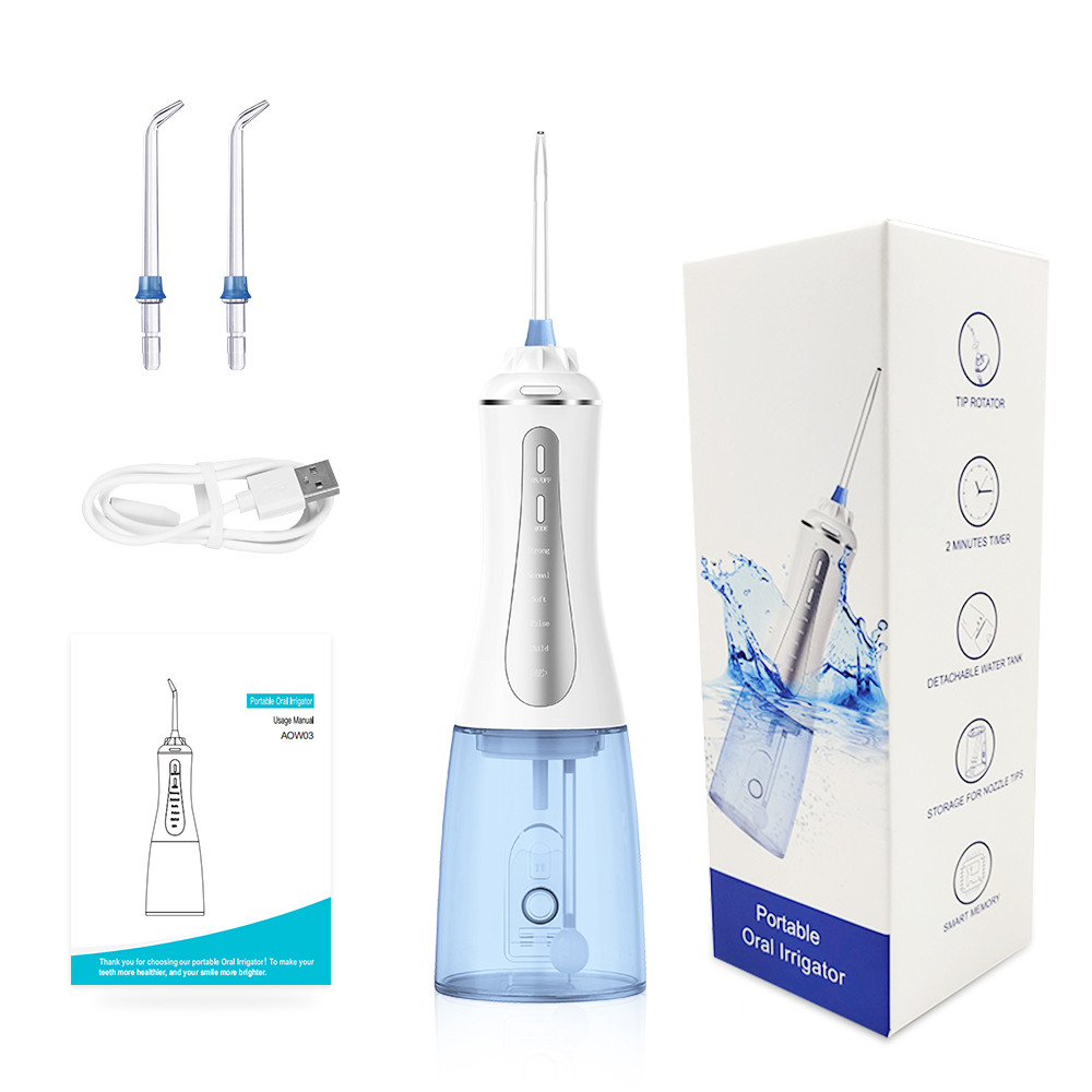 Dropshipping 1800mA Long Battery Waterproof Dental Water Flosser Cordless Waterpick Teeth Cleaner Dental Oral Irrigator