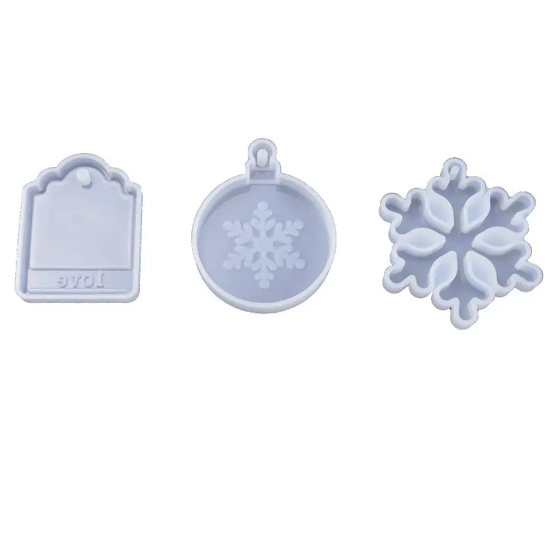 Diy Кристалл капля клей плесень снег Рождество Круглый Снег подвеска ювелирные изделия из силикона DIY подарок