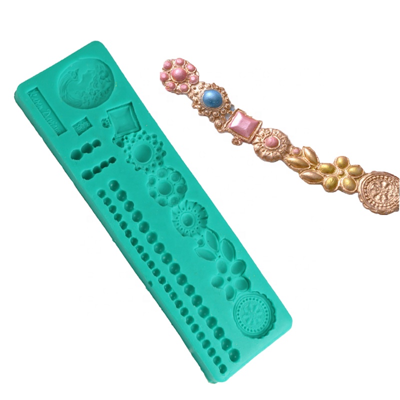Sugar craft baking tools chocolate cake diy tools,Food Grade Diamond Necklace Shape Silicone Baking Mold
