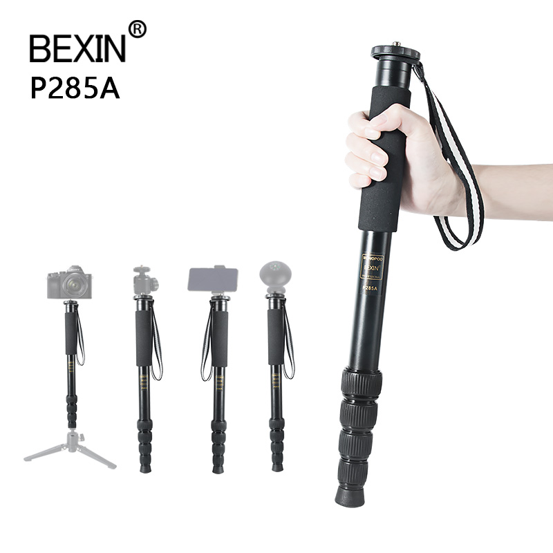 BEXIN wholesale aluminum alloy professional protable flexible multifunction unipod monopod for dslr camera