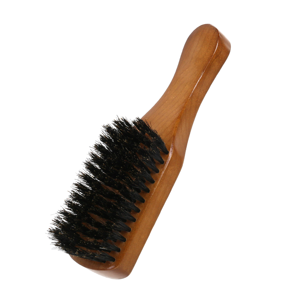 Bristle Private Label Beard Brush Boar Barber Brushes Black 100 Wooden Boars Hair Comb Wholesale 100% For Curve Custom