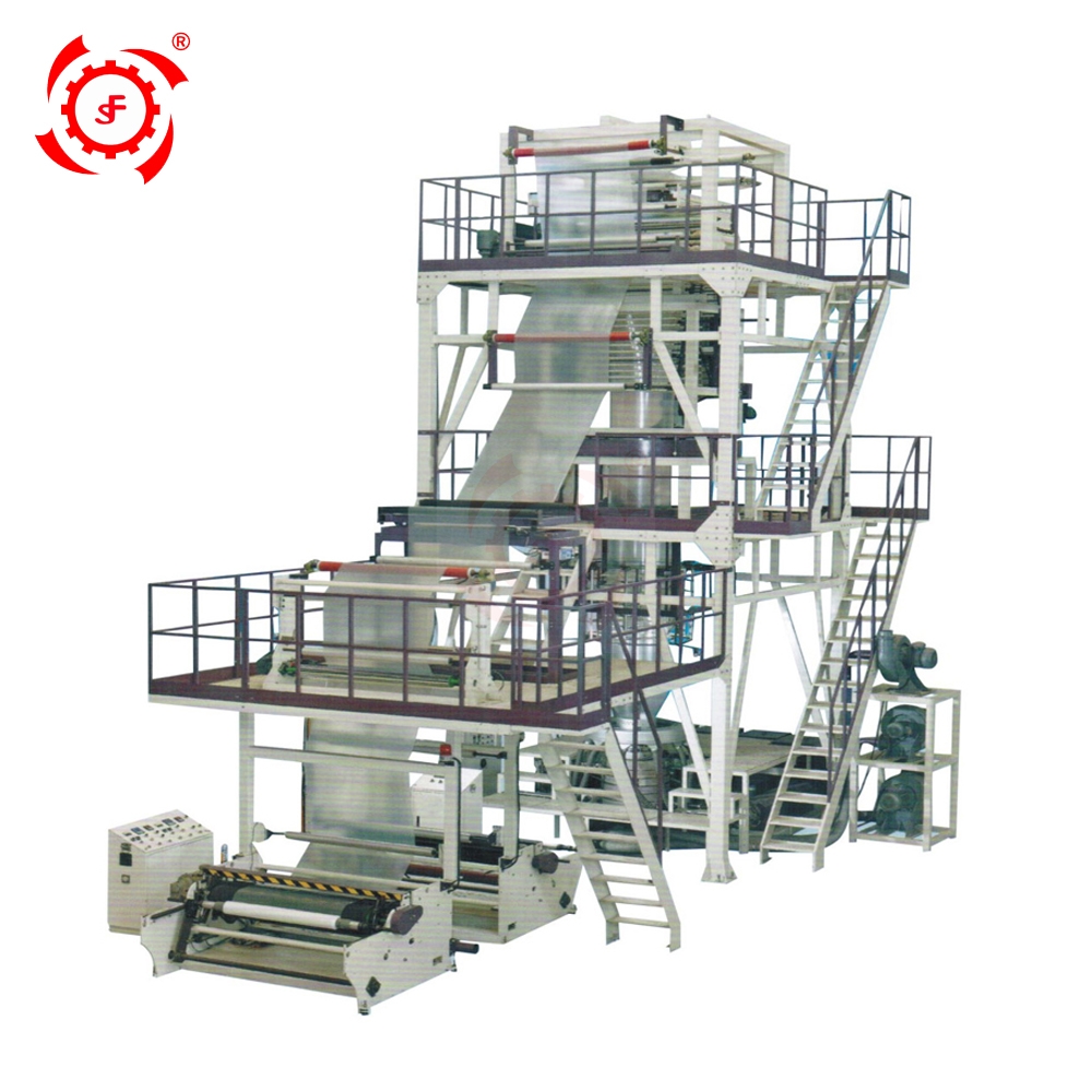 LIFENG SJ-GS IBC системы высокая скорость поворотная головка PE HDPE LDPE ABC 3-х слойная пластиковая выдувной пленки дуя для совместной экструзии/лазерная гравировка машины цена
