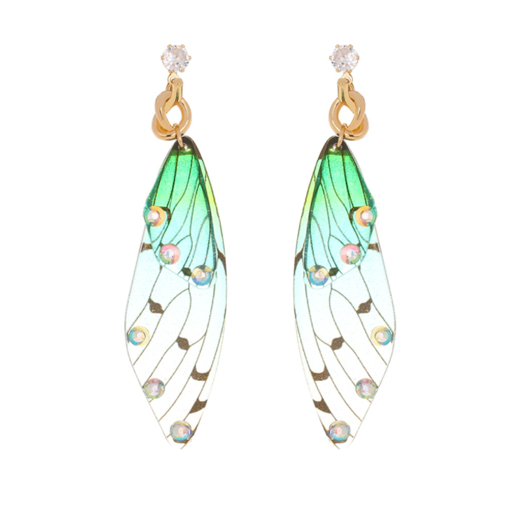 Explosive jewelry Sen series petals flowers simple temperament long pearl tassel earrings earrings earrings
