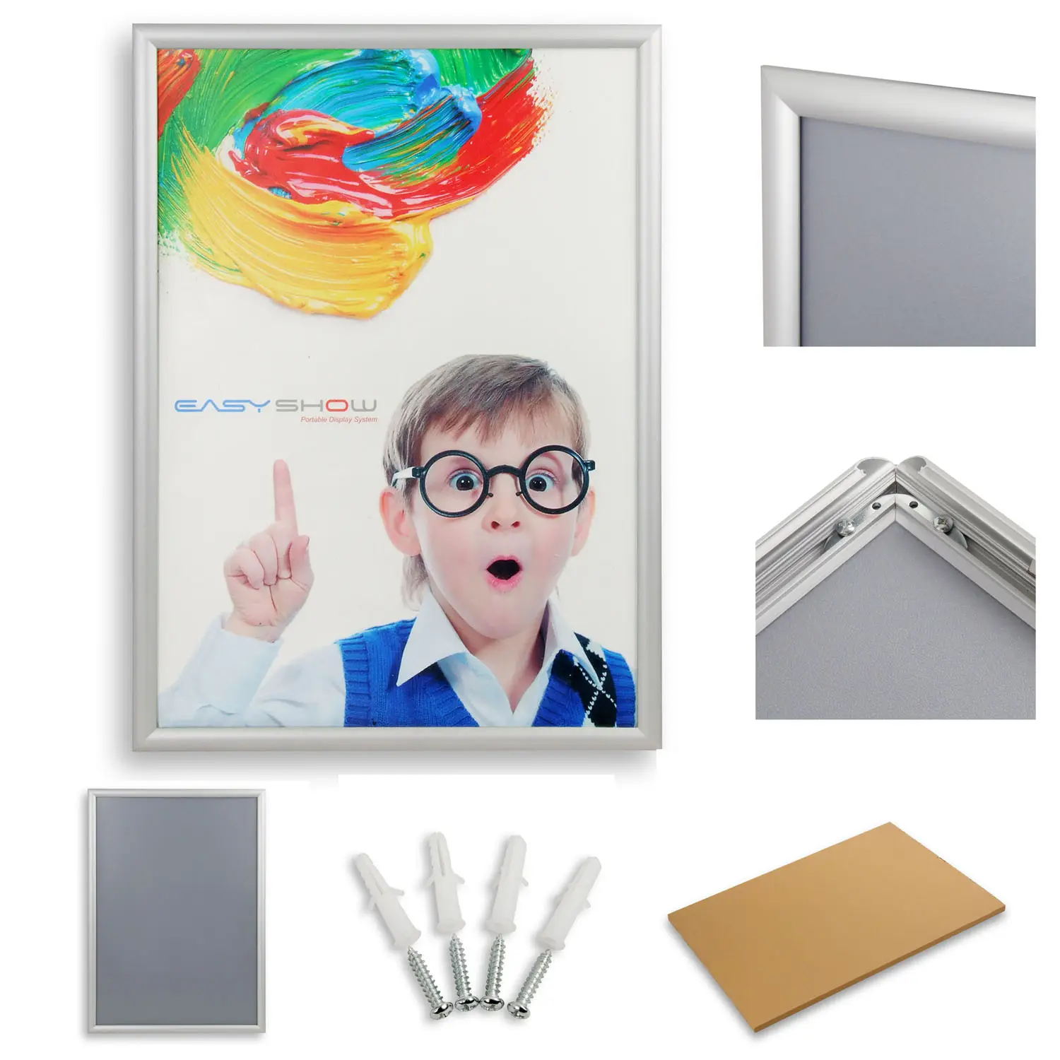 Custom Aluminum Snap Clip Notice Frame snap frame a2 For Posters And Photos A0 A1 A2 A3 A4