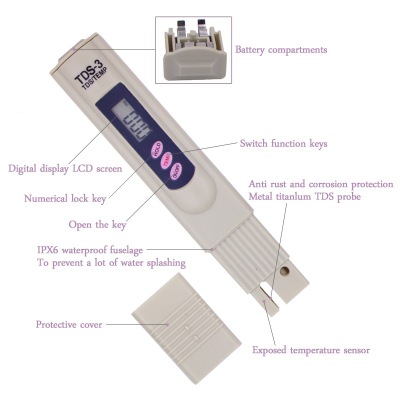 China Manufacturers Portable digital Tds Meter